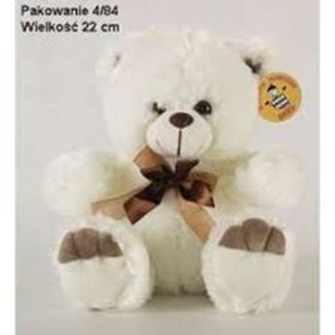 Pluszak Miś z kokardą siedzący 22cm DEEF 2969