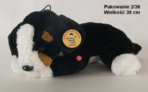 Pluszak Pies leżący z głosem 34cm DEEF 3124