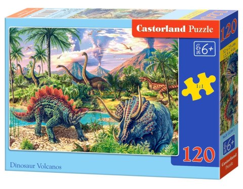 Puzzle 120 elementów Dinosaur Volcanos CASTORLAND B-13234