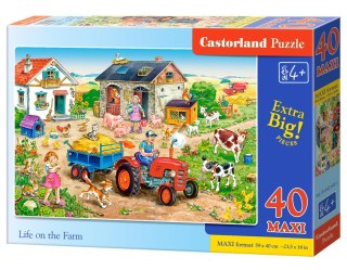 Puzzle 40 Maxi podłogowe Life on the Farm CASTORLAND B-040193