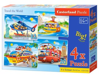 Puzzle 4w1 /8-12-15-20/ Travel the World CASTORLAND B-041015