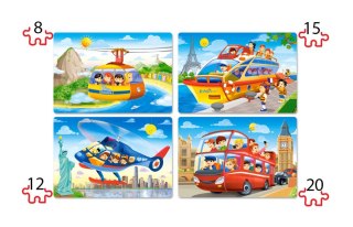 Puzzle 4w1 /8-12-15-20/ Travel the World CASTORLAND B-041015