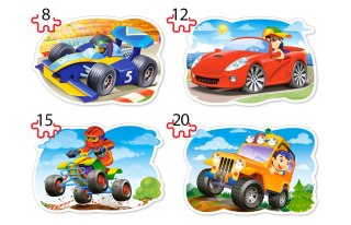 Puzzle 4w1 /8-12-15-20/ konturowe Ride for Fun CASTORLAND B-043057