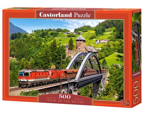 Puzzle 500 elementów Train on the Bridge CASTORLAND B-52462