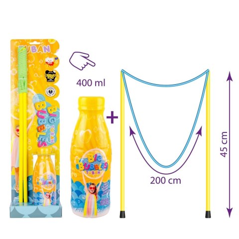 ZESTAW SZNUREK DO WIELKICH BANIEK MYDLANYCH PŁYN 400 ml
