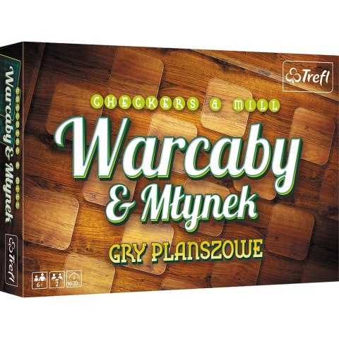 Gra Warcaby i Młynek TREFL 01681