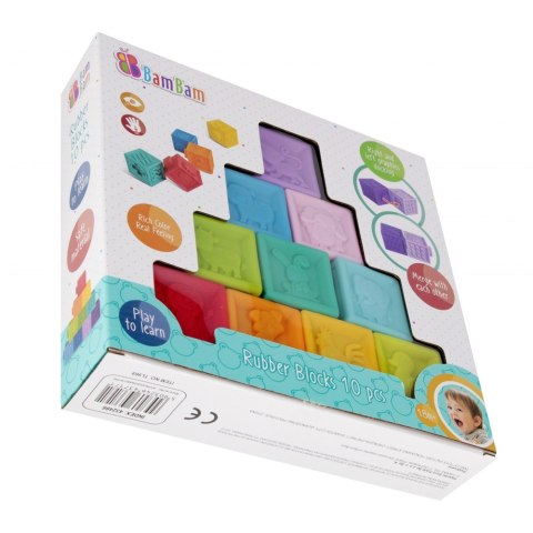 Gumowe klocuszki 10 szt. BAM BAM 432486
