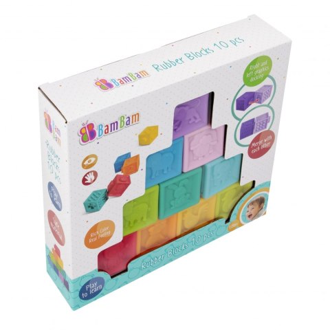 Gumowe klocuszki 10 szt. BAM BAM 432486