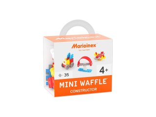 Klocki konstrukcyjne Mini Waffle 35 elementów Konstruktor Mały niebieski MARIOINEX 902783