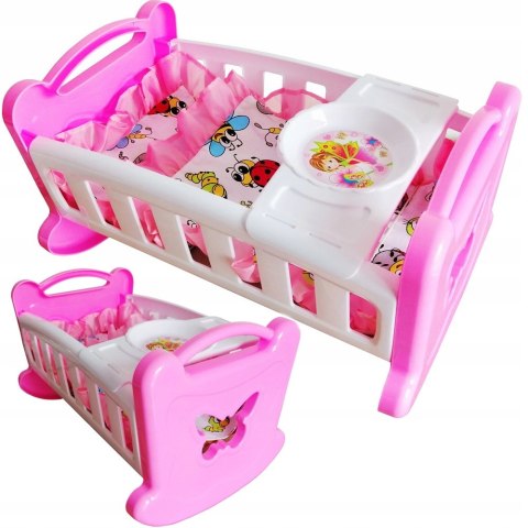 Kołyska 36x22x22 z pościelą Motylek BOLO 980639