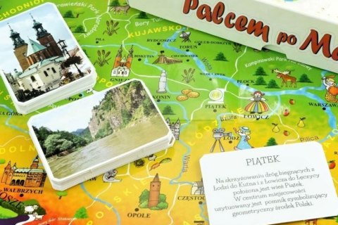 Palcem po Mapie Polska Geograficzna gra edukacyjna ABINO
