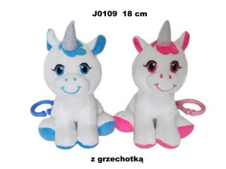 Pluszak Jednorożec grzechotka 18cm SUN-DAY J0109