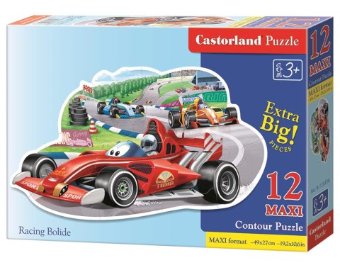 Puzzle 12 Maxi podłogowe, konturowe Racing Bolide CASTORLAND B-120208
