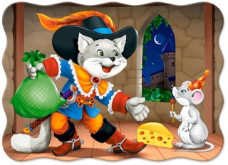 Puzzle 30 elementów, konturowe Cat in Boots CASTORLAND B-03730