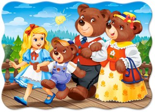 Puzzle 30 elementów, konturowe Goldilocks and Three Bears CASTORLAND B-03716