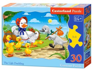 Puzzle 30 elementów, konturowe The Ugly Duckling CASTORLAND B-03723