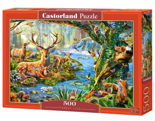Puzzle 500 elementów Forest Life Pud CASTORLAND B-52929