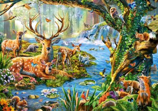 Puzzle 500 elementów Forest Life Pud CASTORLAND B-52929