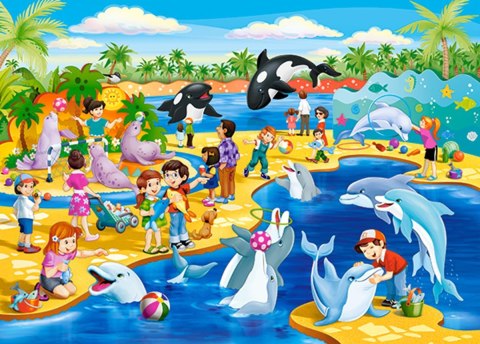 Puzzle 60 elementów Dolphinarium CASTORLAND B-066148
