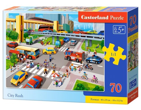Puzzle 70 elementów City Rush CASTORLAND B-070039