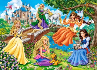 -Puzzle 70 elementów Princesses in Garden CASTORLAND B-070022