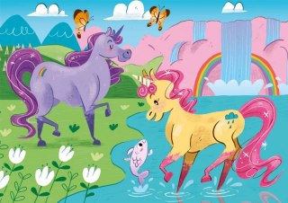 Puzzle Clementoni 2x20 elementów Unicorn Brilliant 24754