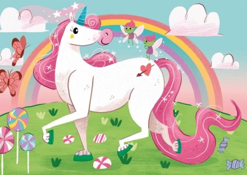 Puzzle Clementoni 2x20 elementów Unicorn Brilliant 24754