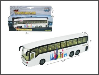Autobus 19cm metal napęd światło dźwięk