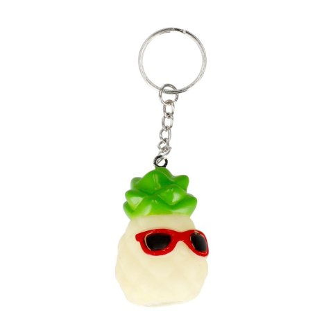 Brelok gumowy Ananas świecący 6CM MEGA CREATIVE 454151