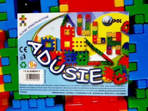 Klocki Konstrukcyjne Adusie 72 elementy CZAKO