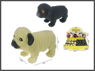 -PIES BULDOG GUMOWY Z GROSZKIEM 10CM A215-DB