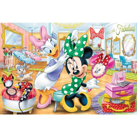 Puzzle 100 elementów Minnie w salonie kosmetycznym TREFL 16387 TREF