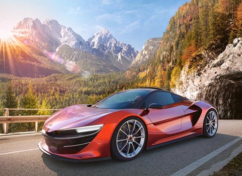 Puzzle 100 elementów Sports Car CASTORLAND B-111107