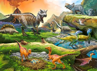 Puzzle 100 elementów World of Dinosaurs CASTORLAND B-111084
