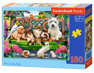 Puzzle 180 elementów Pets in the Park CASTORLAND B-018444