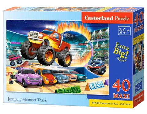Puzzle 40 Maxi podłogowe Jumping Monster Truck CASTORLAND B-040308