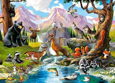 Puzzle 70 elementów Forest Animals CASTORLAND B-070091