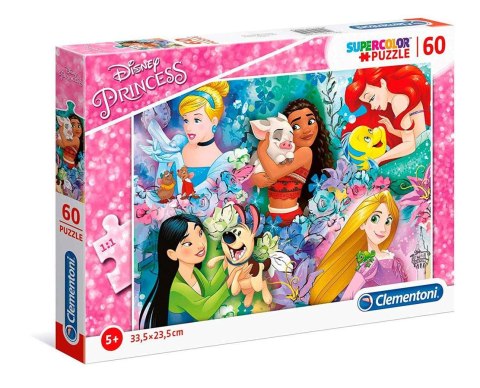Puzzle Clementoni 60 elementów Princess 26995
