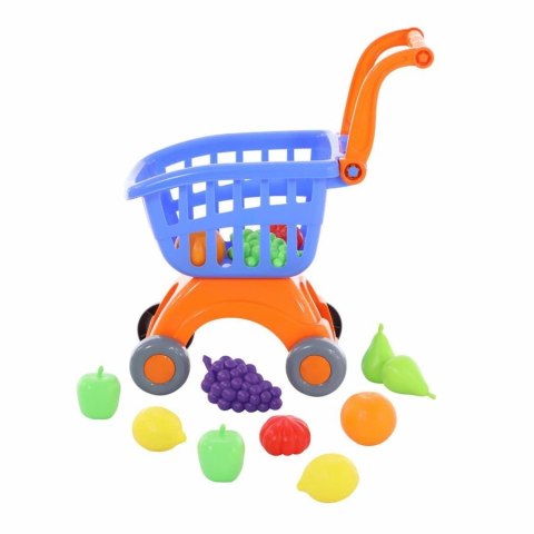 Wózek supermarket z akcesoriami 12 elementów Wader POLESIE 71392