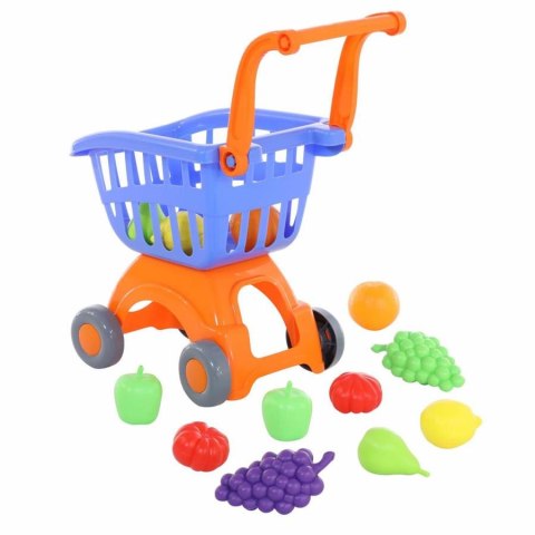 Wózek supermarket z akcesoriami 12 elementów Wader POLESIE 71392