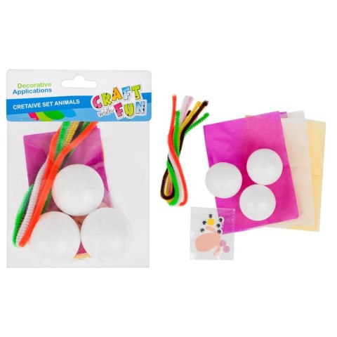 Zestaw kreatywny Zwierzątka styropianowe CRAFT WITH FUN 445964