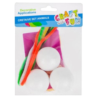Zestaw kreatywny Zwierzątka styropianowe CRAFT WITH FUN 445964
