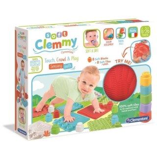Clementoni Klocki miękkie 16 elementów Ścieżka Sensoryczna 17352