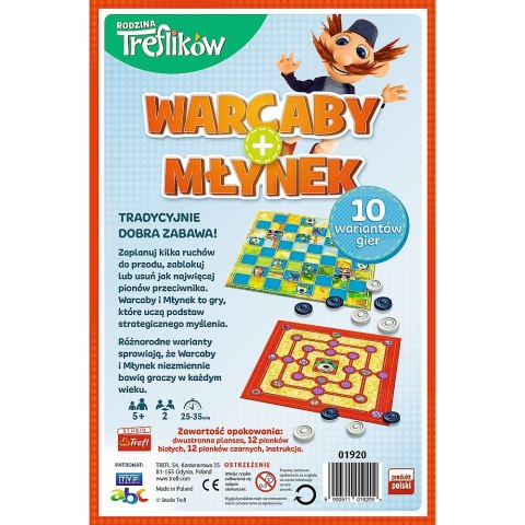 Gra Warcaby Młynek Trefliki TREFL 01920