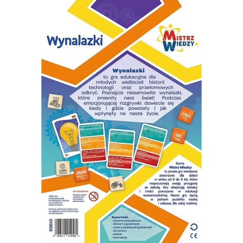 Gra Wynalazki Mistrz Wiedzy TREFL 01958