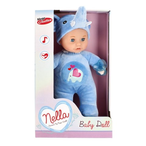 Lalka Bobas 30 cm z akcesoriami miękka Nella MEGA CREATIVE 459771