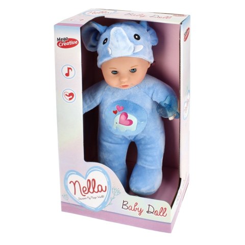 Lalka Bobas 30 cm z akcesoriami miękka Nella MEGA CREATIVE 459771