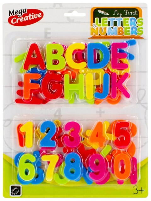 Literki/Cyferki Edukacyjne magnetyczne MEGA CREATIVE 462721