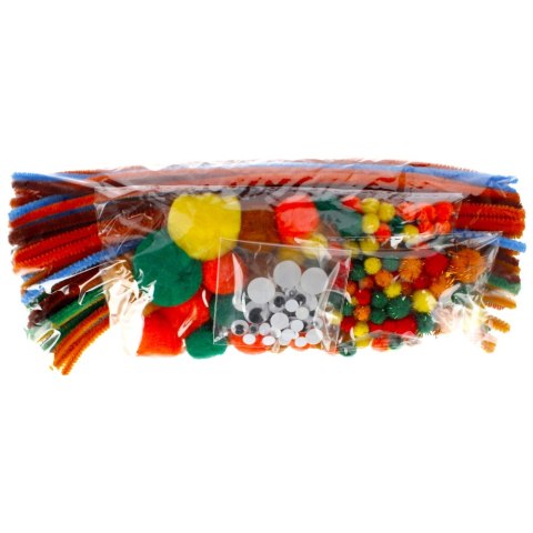 Ozdoba dekoracyjna Druciki powlekane/pompony mix pastelowy CRAFT WITH FUN 463781