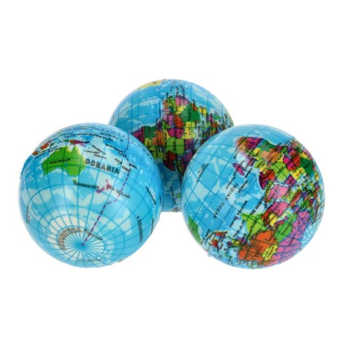 Piłka Antystresowa 7cm Globus MEGA CREATIVE 459630